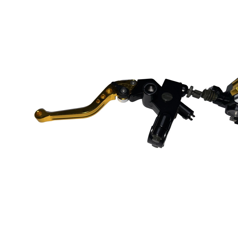 Bomba de freno y Maneta de Embrague universal dorado