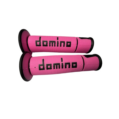 Puños domino rosa y negro