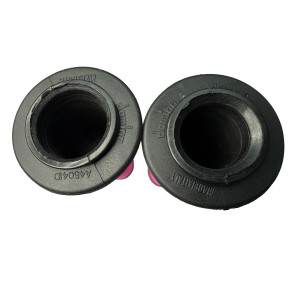 Puños domino rosa y negro