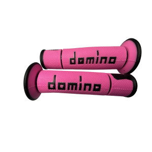Puños domino rosa y negro