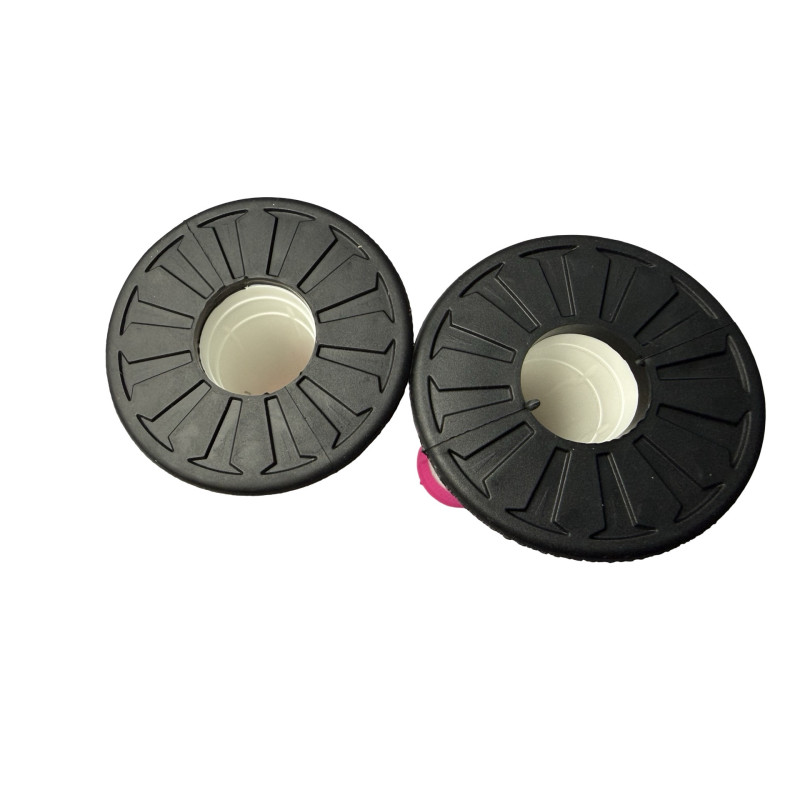 Puños ufo rosa y negro