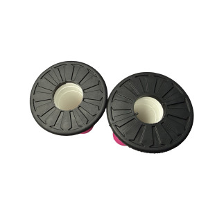 Puños ufo rosa y negro