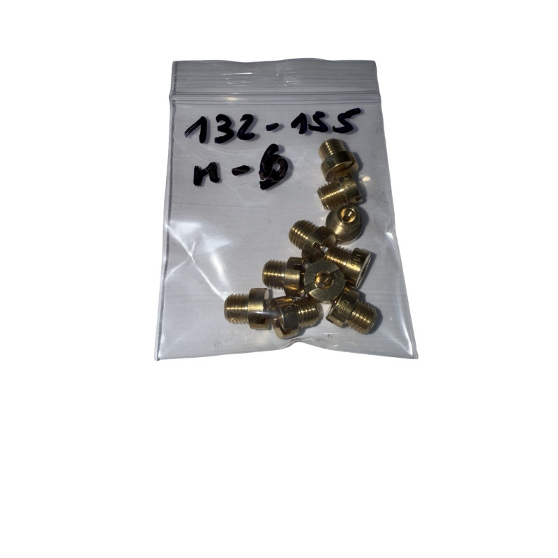 10 chicles dellorto M6 132-155 rosca larga