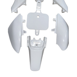 Plasticos Carenados CRF50 pit bike Blanco