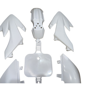 Plasticos Carenados CRF50 pit bike Blanco