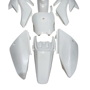Plasticos Carenados CRF70 pit bike Blanco