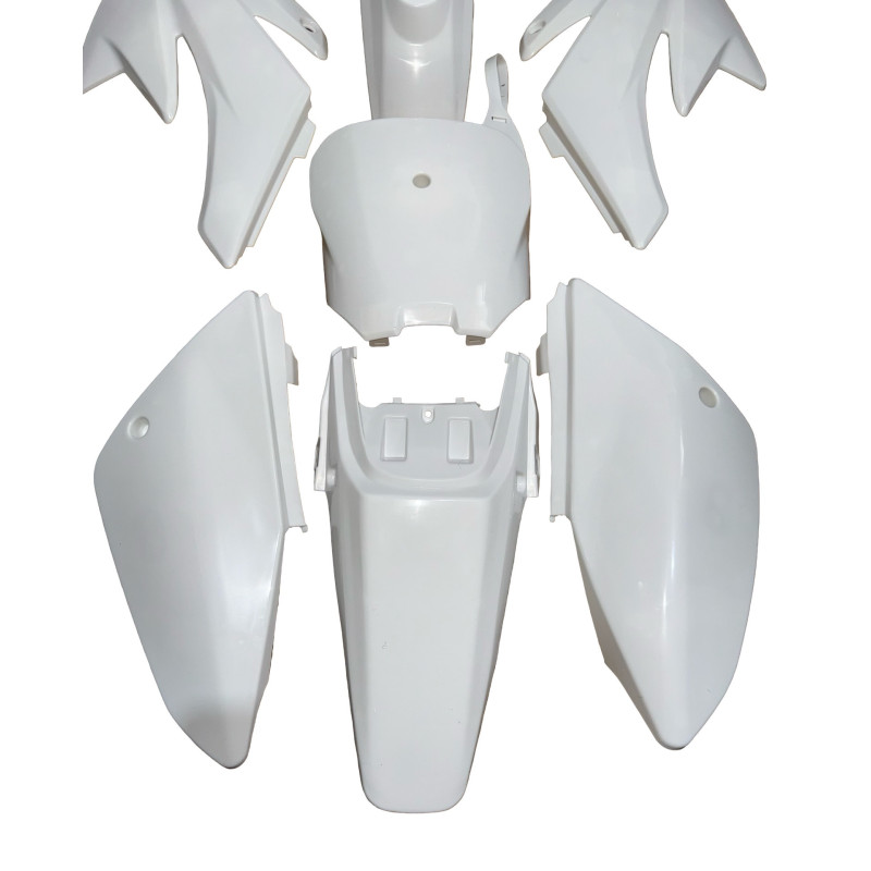 Plasticos Carenados CRF70 pit bike Blanco