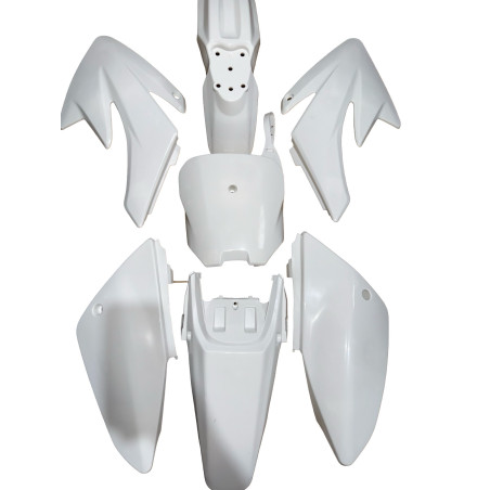 Plasticos Carenados CRF70 pit bike Blanco