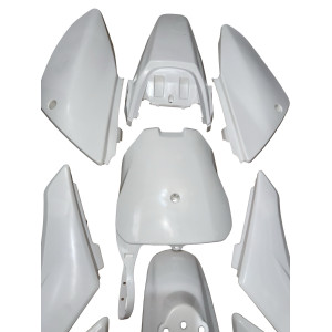 Plasticos Carenados CRF70 pit bike Blanco