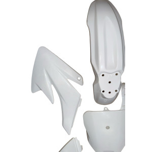 Plasticos Carenados CRF70 pit bike Blanco