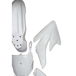 Plasticos Carenados CRF70 pit bike Blanco