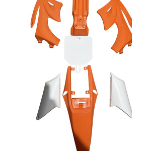 Plasticos Carenados AG27 Scorpion Naranja/Blanco