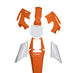 Plasticos Carenados AG27 Scorpion Naranja/Blanco