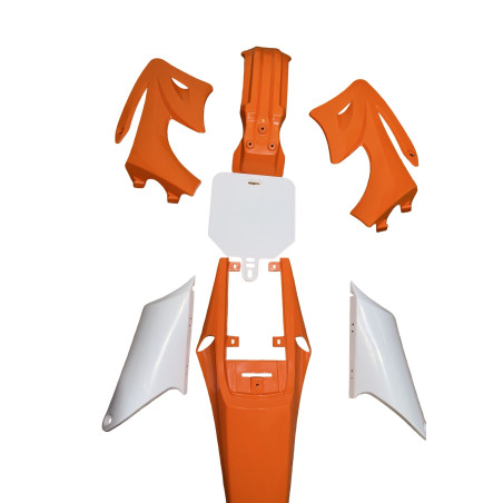 Plasticos Carenados AG27 Scorpion Naranja/Blanco