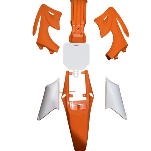Plasticos Carenados AG27 Scorpion Naranja/Blanco