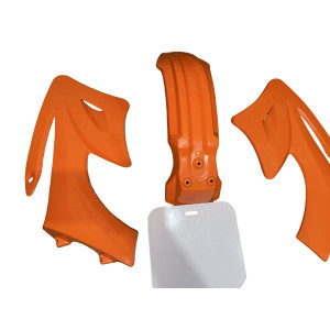 Plasticos Carenados AG27 Scorpion Naranja/Blanco