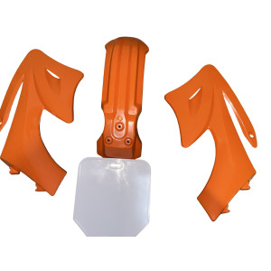 Plasticos Carenados AG27 Scorpion Naranja/Blanco