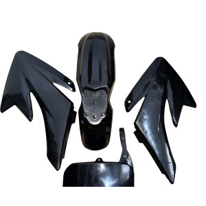 Plasticos Carenados CRF70 pit bike Negro
