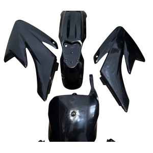 Plasticos Carenados CRF70 pit bike Negro