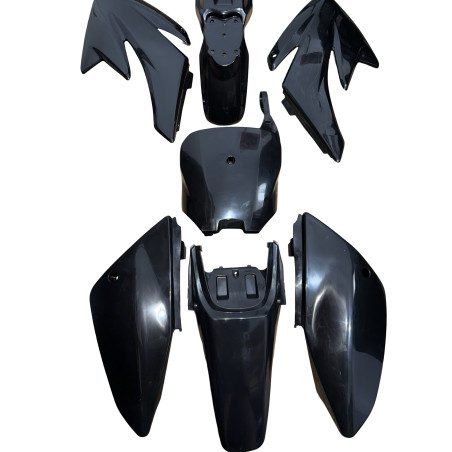 Plasticos Carenados CRF70 pit bike Negro