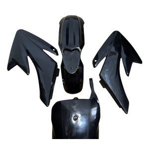 Plasticos Carenados CRF70 pit bike Negro