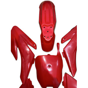 Plasticos Carenados CRF70 pit bike Rojo