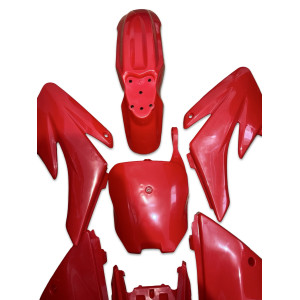 Plasticos Carenados CRF70 pit bike Rojo