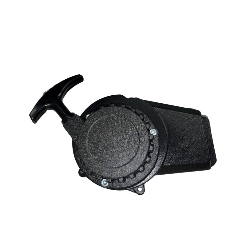Tirador de arranque negro aluminio minimoto