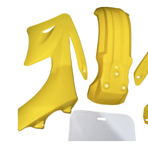 Plasticos Carenados AG27 Scorpion Amarillo/Blanco