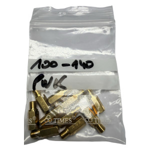Kit 10 Chicles alta 100-140 Carburador PWK OKO Polini