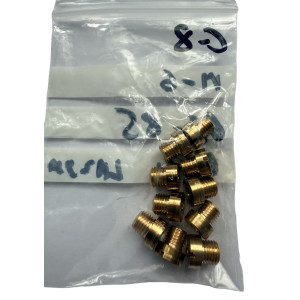 Kit 10 chicles carburador M6 66-85 rosca larga