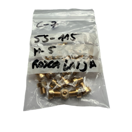 Kit 25 chicles carburador M5 55-115 rosca larga