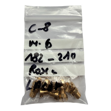 Kit 10 chicles M6 dellorto 182-210 rosca larga