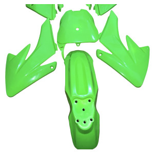 Plasticos Carenados CRF70 Pit Bike Verde