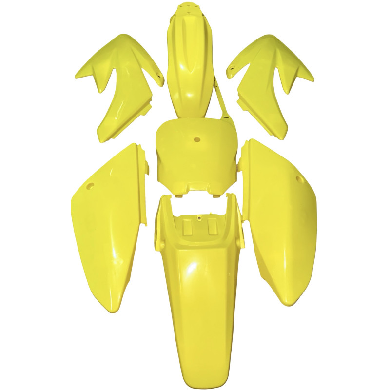 Plasticos Carenados CRF70 Pit Bike Amarillo