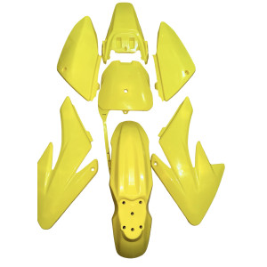 Plasticos Carenados CRF70 Pit Bike Amarillo