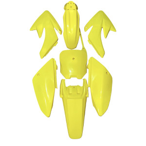 Plasticos Carenados CRF70 Pit Bike Amarillo