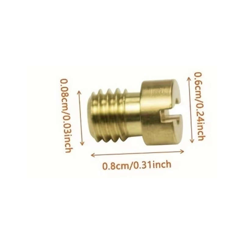 Kit 10 chicles dellorto oko m5 190-220 rosca corta