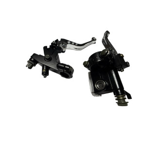 Bomba de freno y Maneta de Embrague universal plata