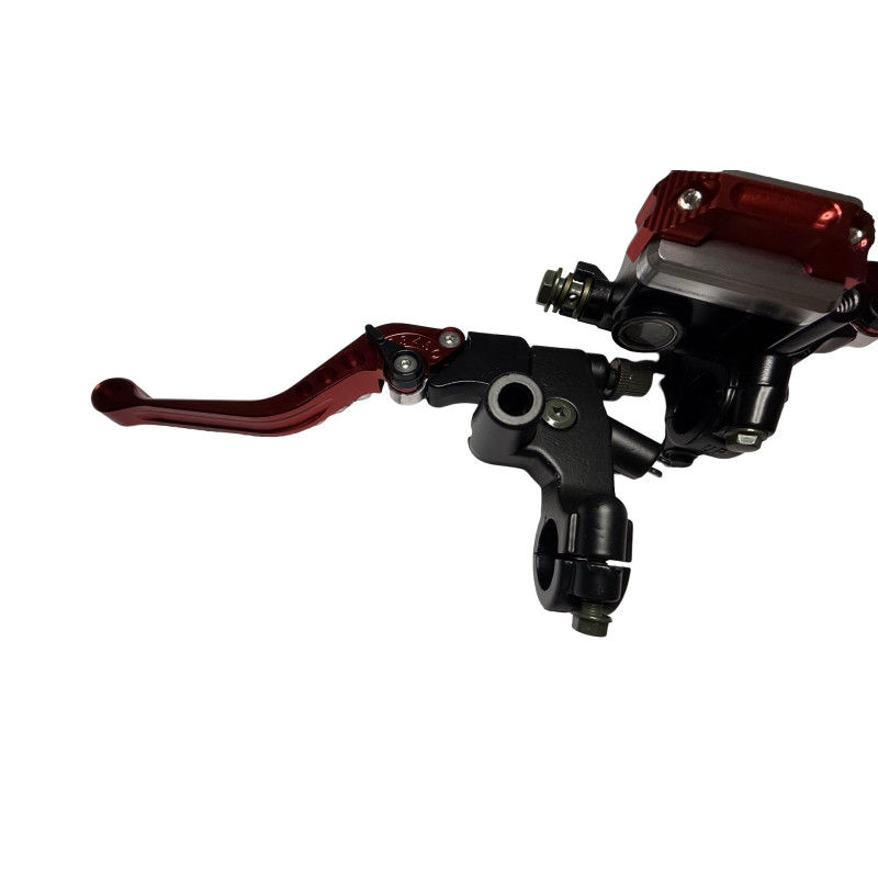 Bomba de freno y Maneta de Embrague universal rojo