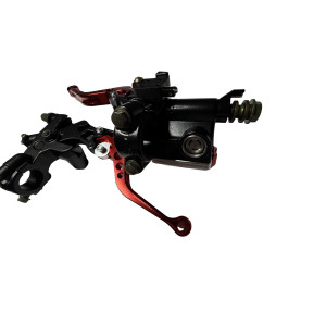 Bomba de freno y Maneta de Embrague universal rojo