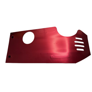 Protector cubrecarter de aluminio rojo pit bike
