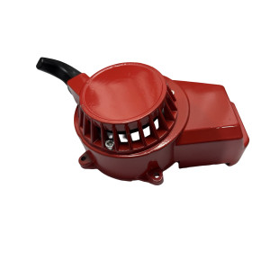 Tirador arrancador aluminio rojo minimoto