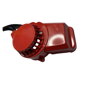 Tirador arrancador aluminio rojo minimoto