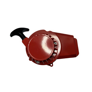 Tirador arrancador aluminio rojo minimoto