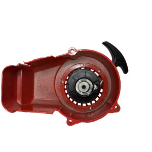 Tirador arrancador aluminio rojo minimoto