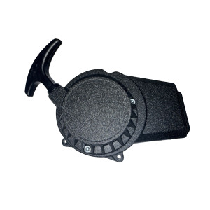 Tirador arrancador aluminio negro minimoto