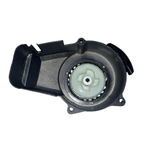 Tirador arrancador aluminio negro minimoto