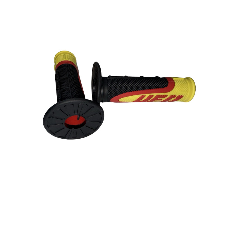 Puños Goma Ufo Amarillo/Negro/Rojo